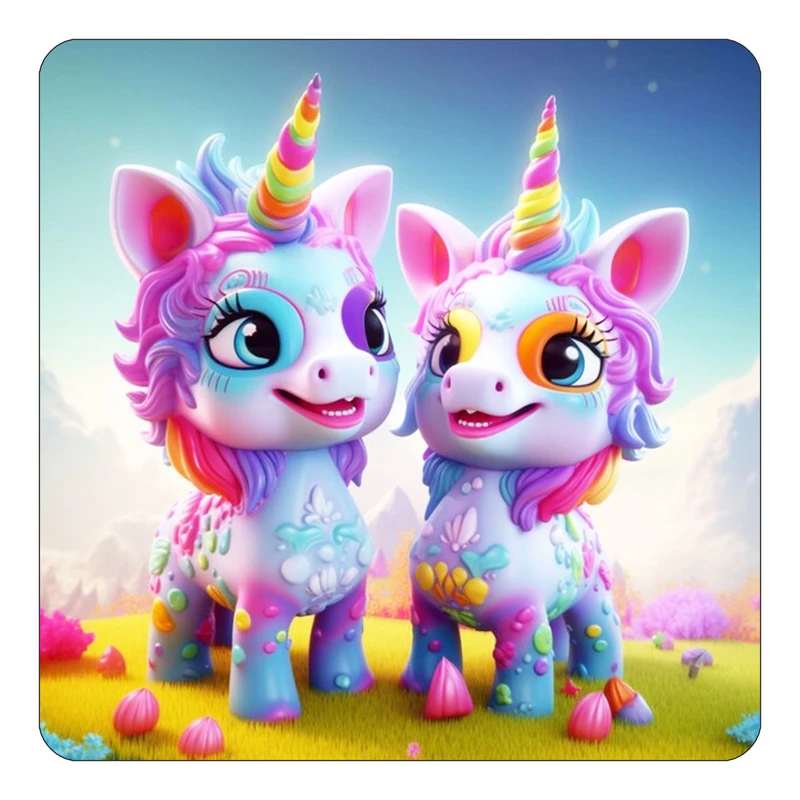 مگنت کاکتی طرح اسب تک شاخ و یونیکورن مدل mp32096