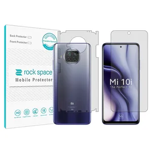 Rockspace transparent screen protector HyGEL model suitable for Xiaomi Mi 10i 5G mobile phone with back protector