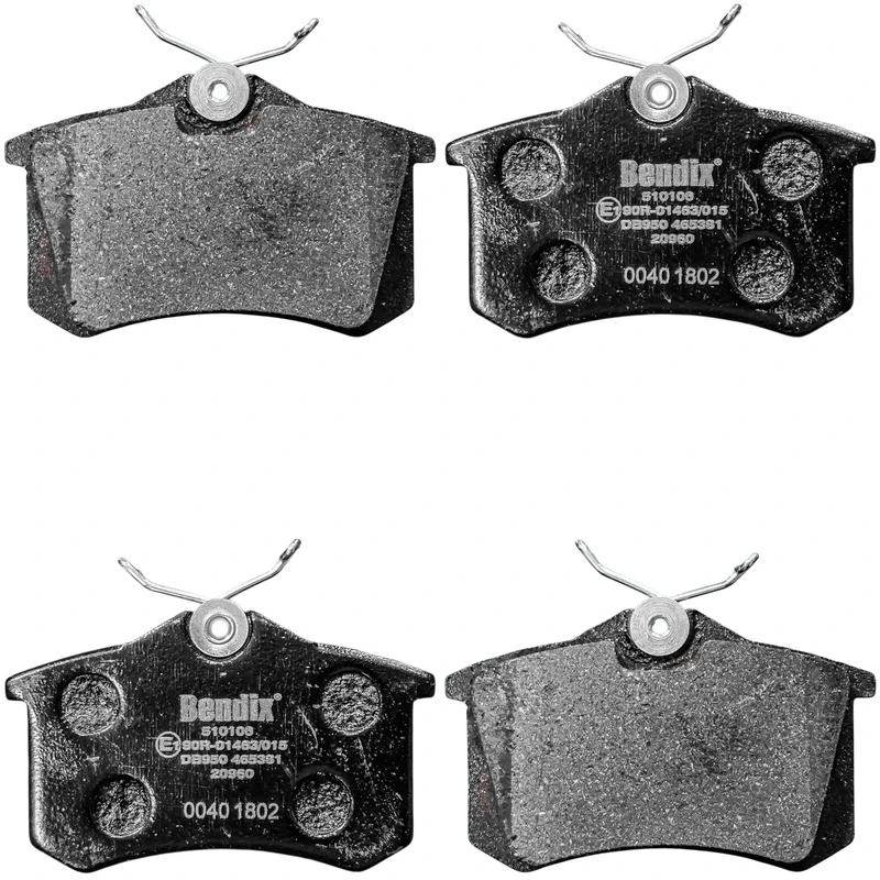 لنت ترمز عقب خودرو بندیکس مدل 002097 دو جفت مناسب برای رنو مگان، رنو فلوئنس