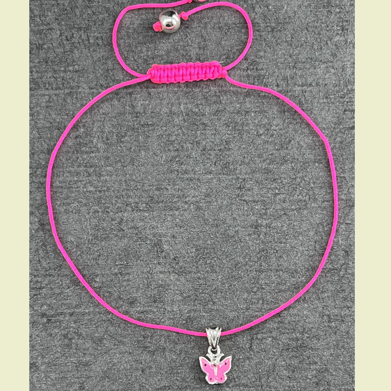 پابند نقره زنانه گیرا مدل پروانه G583