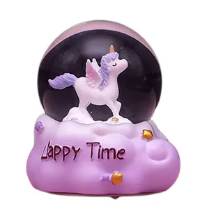 گوی چراغ‌دار مدل یونیکورن HAPPY TIME طرح چشم بسته کد 4011