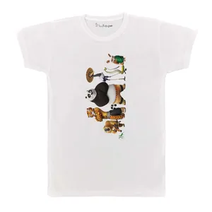 تی شرت بچگانه پرمانه طرح پاندای کونگ فو کار کد pmt.4536