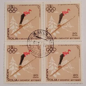 تمبر یادگاری مدل المپیک 1968 بسته 4 عددی