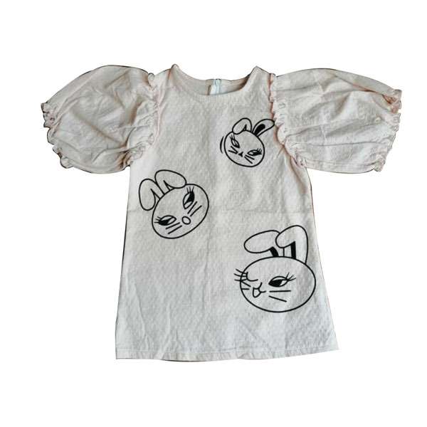 پیراهن دخترانه مدل آستین پفی