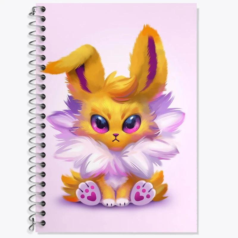 دفتر زبان 50 برگ خندالو مدل سه خط طرح تندرز انیمه پوکمون کد 17299