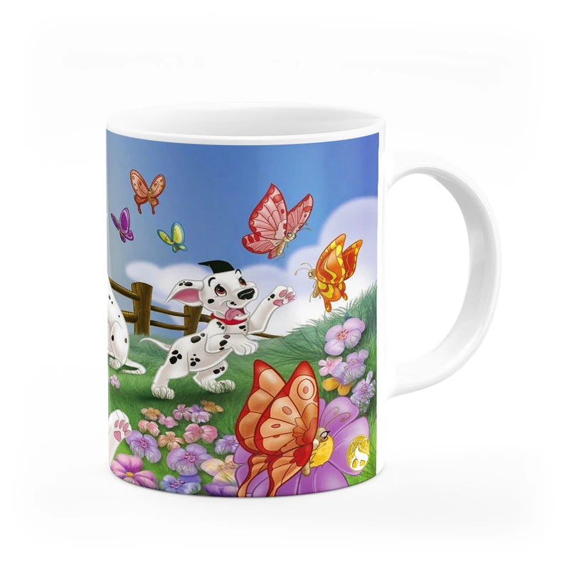 ماگ هومرو طرح انیمیشن صد و یک سگ خالدار مدل MG3107