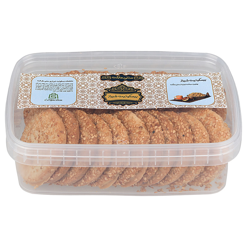 بیسکوئیت شیراز کنجدی سنتی مارکت - 350 گرم