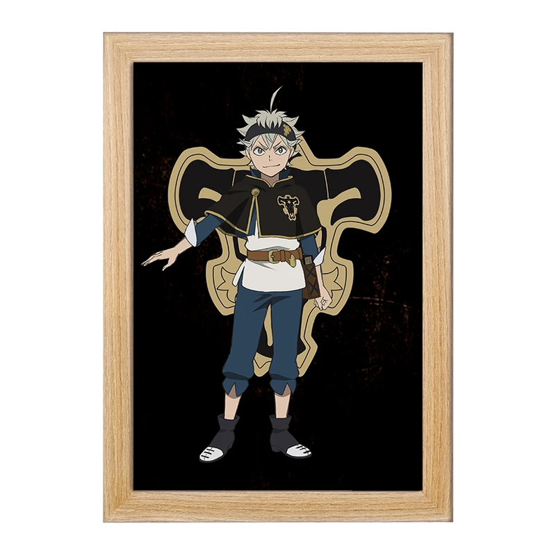 تابلو خندالو مدل آستا انیمه بلک کلاور Black Clover  کد 10263