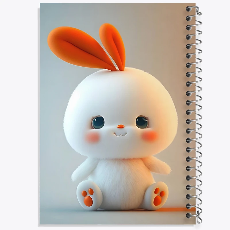 دفتر لیست خرید 50 برگ خندالو طرح خرگوش بامزه کد F5752