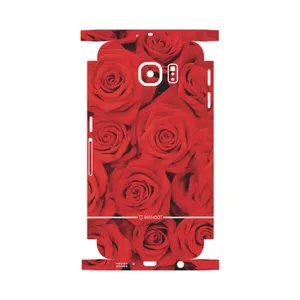 MAHOOT Red-Flower-FullSkin Cover Sticker for Samsung Galaxy S6