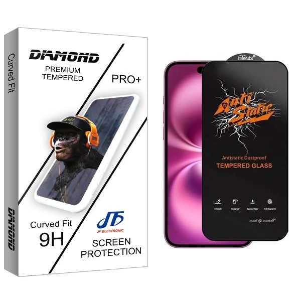 محافظ صفحه نمایش جی اف مدل Diamond2 Antistatic مناسب برای گوشی موبایل اپل iPhone 16