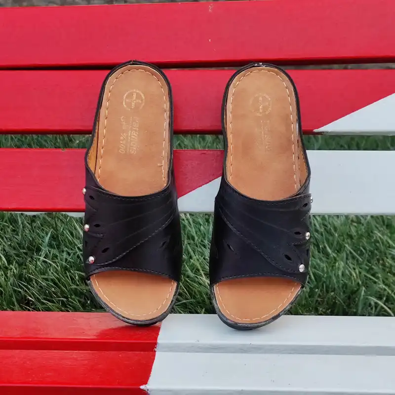 دمپایی زنانه مدل طبی دوختی کد Bk-900002