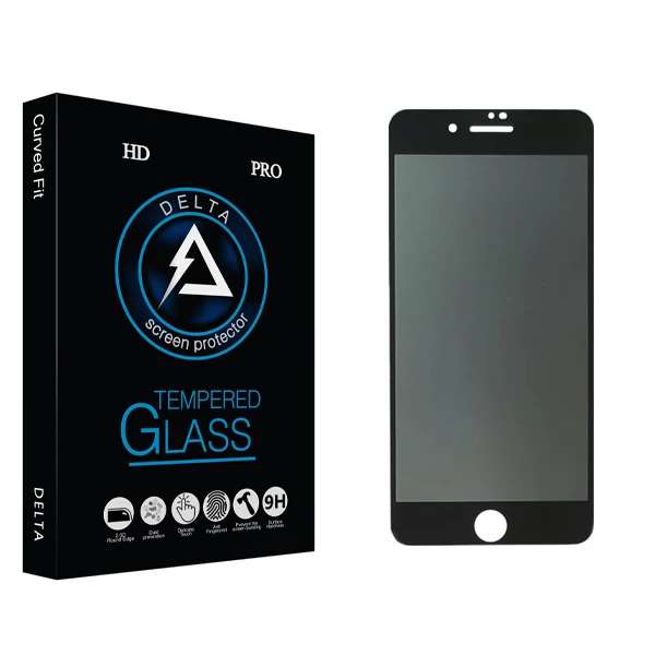 محافظ صفحه نمایش حریم شخصی دلتا مدل HD مناسب برای گوشی موبایل اپل iphone 8 Plus