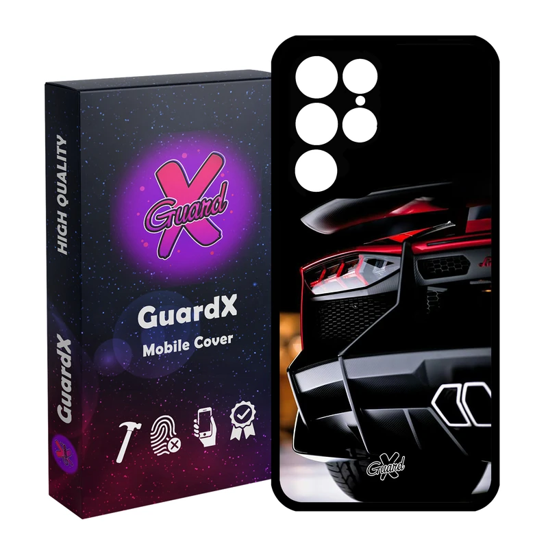 کاور گارد ایکس طرح Lamborghini مدل Glass10336 مناسب برای گوشی موبایل سامسونگ Galaxy S22 Ultra