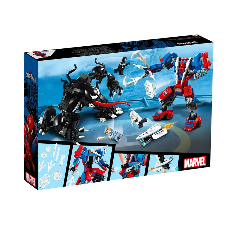 ساختنی 604 تکه مدل مرد عنکبوتی و ونوم کد 11188