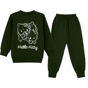 ست بلوز آستین بلند و شلوار راحتی بچگانه مدل Za-15