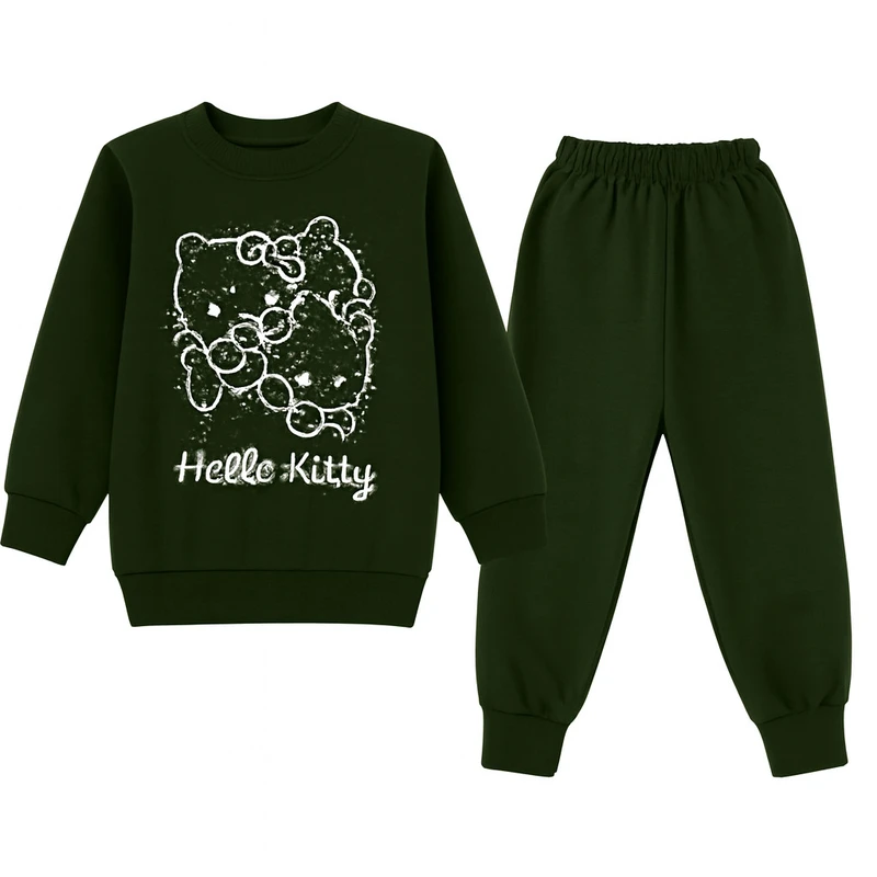 ست بلوز آستین بلند و شلوار راحتی بچگانه مدل Za-15