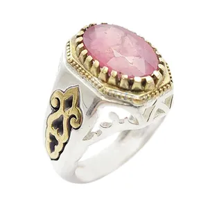 انگشتر نقره مردانه مدل یاقوت آفریقایی کد 5426280