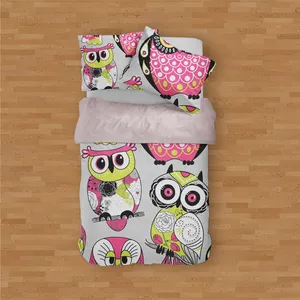 سرویس خواب مدوپد طرح جغد مدل PAT00179 یک نفره 4 تکه