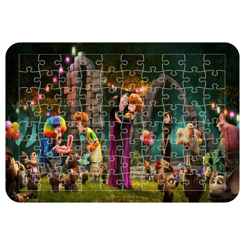 پازل 54 تکه اطلس آبی طرح کارتون هتل ترانسیلوانیا مدل P1323