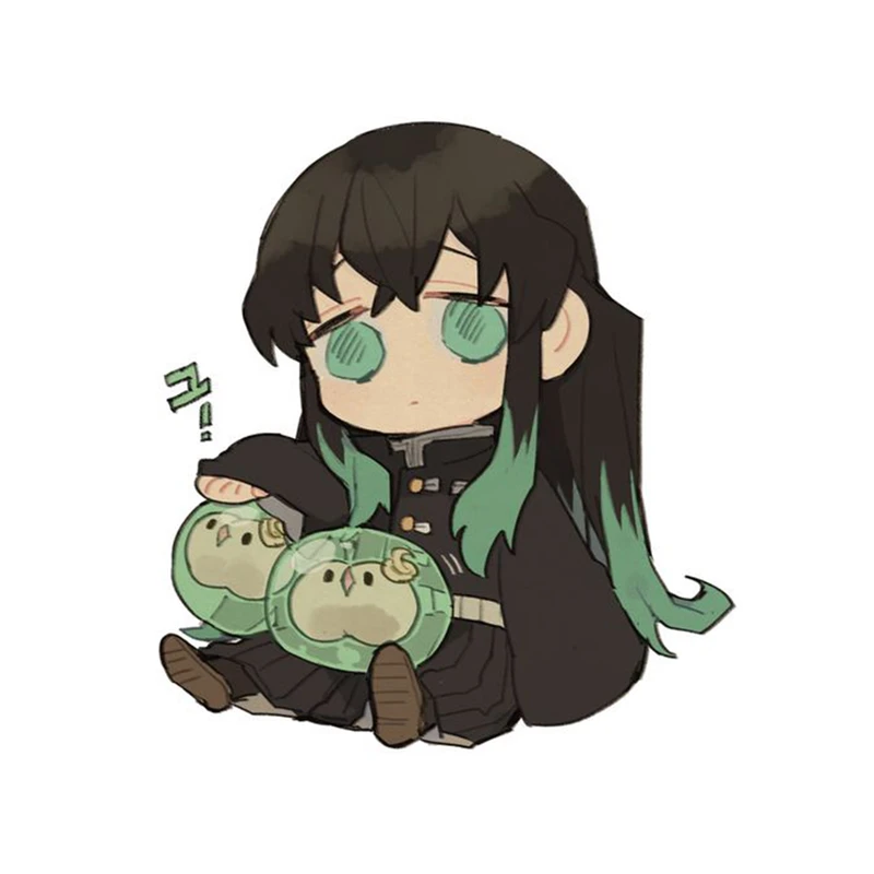 استیکر لپ تاپ و موبایل مدل انیمه طرح شیطان کش مویچیرو توکیتو demon slayer Muichiro Tokito کد 420