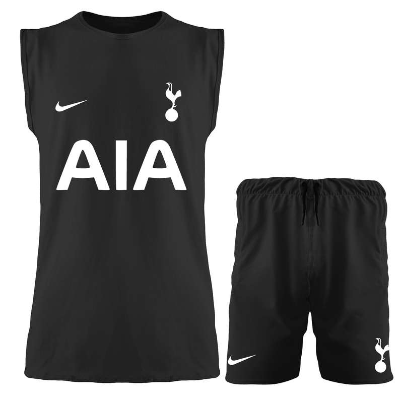 ست تاپ و شلوارک مردانه طرح تاتنهام مدل 140148529 رنگ مشکی