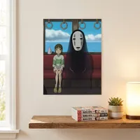 پوستر طرح انیمه شهر اشباح مدل نو فیس