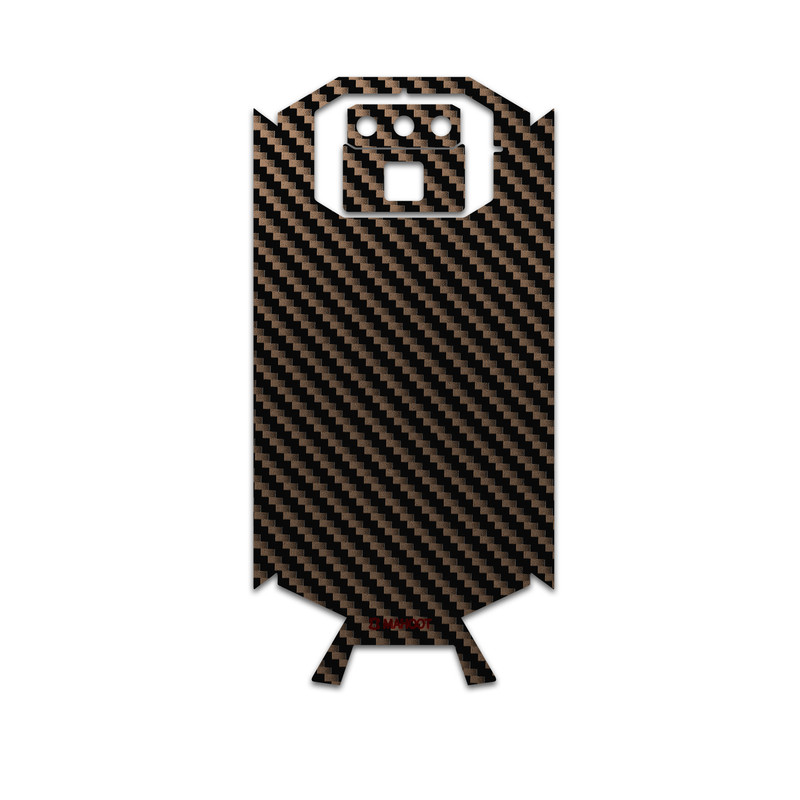 برچسب پوششی ماهوت مدل Glossy-Brown-Fiber مناسب برای گوشی موبایل دوجی S70