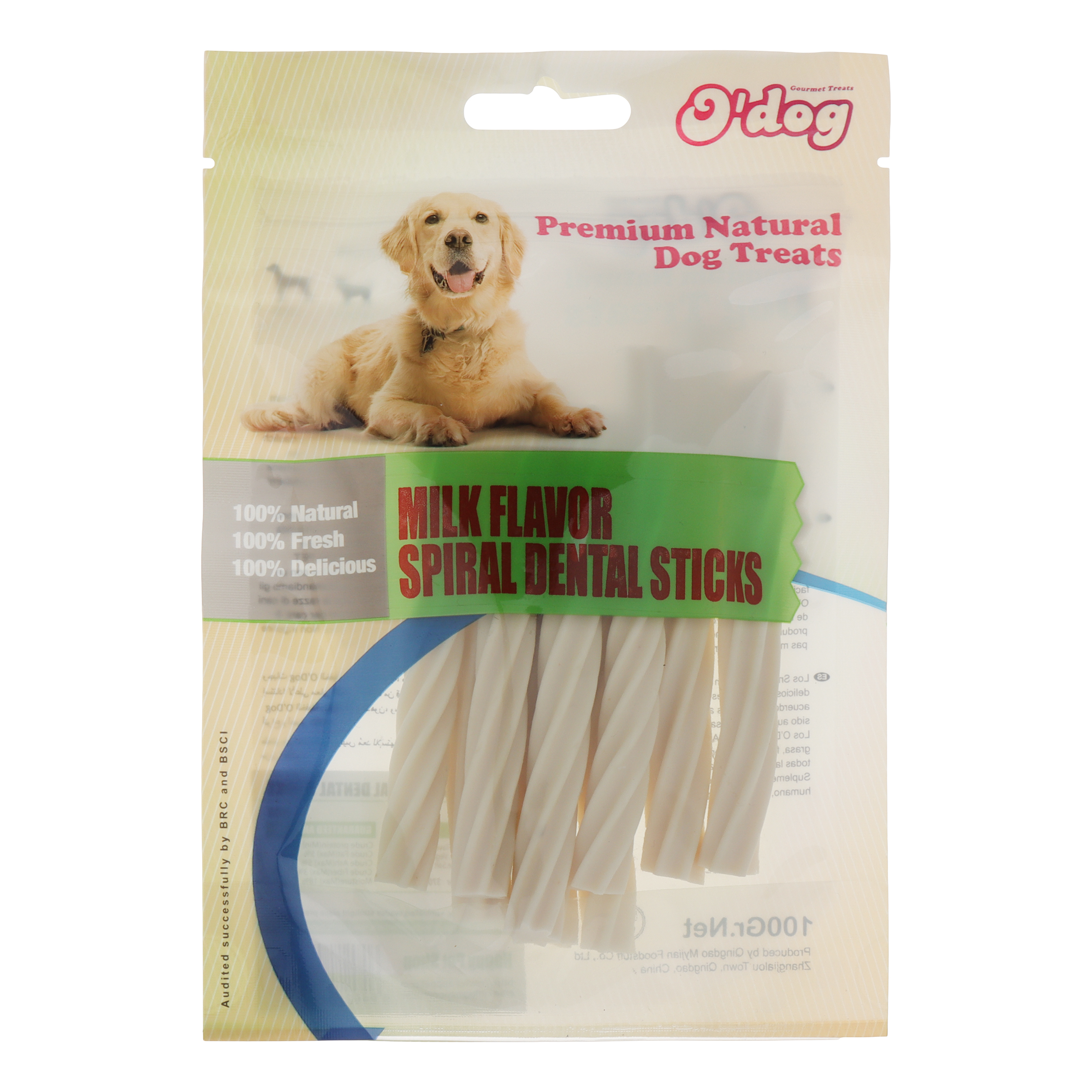 تشویقی سگ اداگ مدل استیک دنتال پیچی وزن 100 گرم