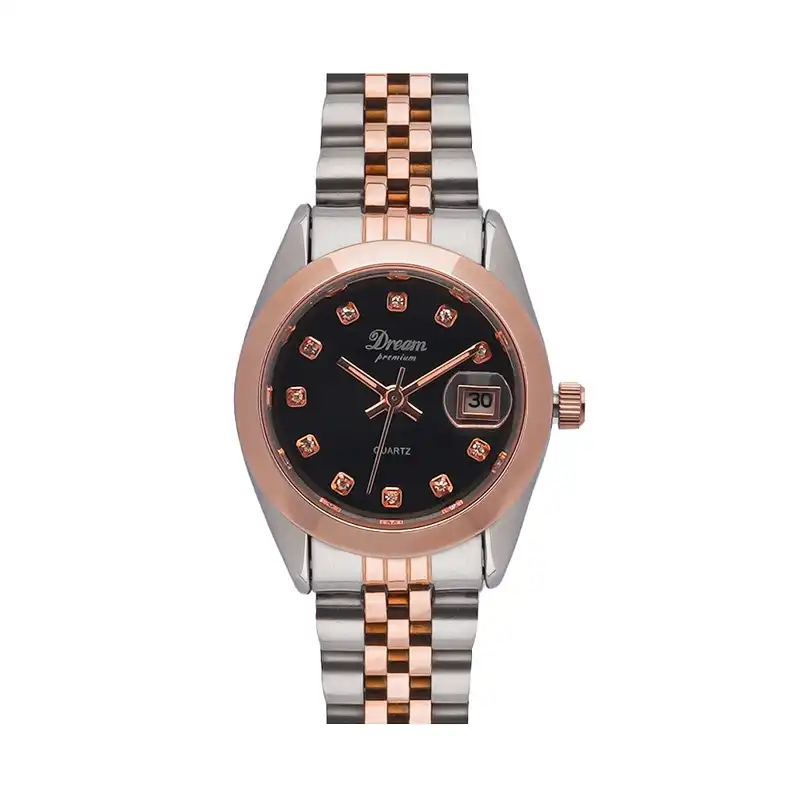 ست ساعت مچی عقربه ای زنانه و مردانه دریم مدل D2795LG-6