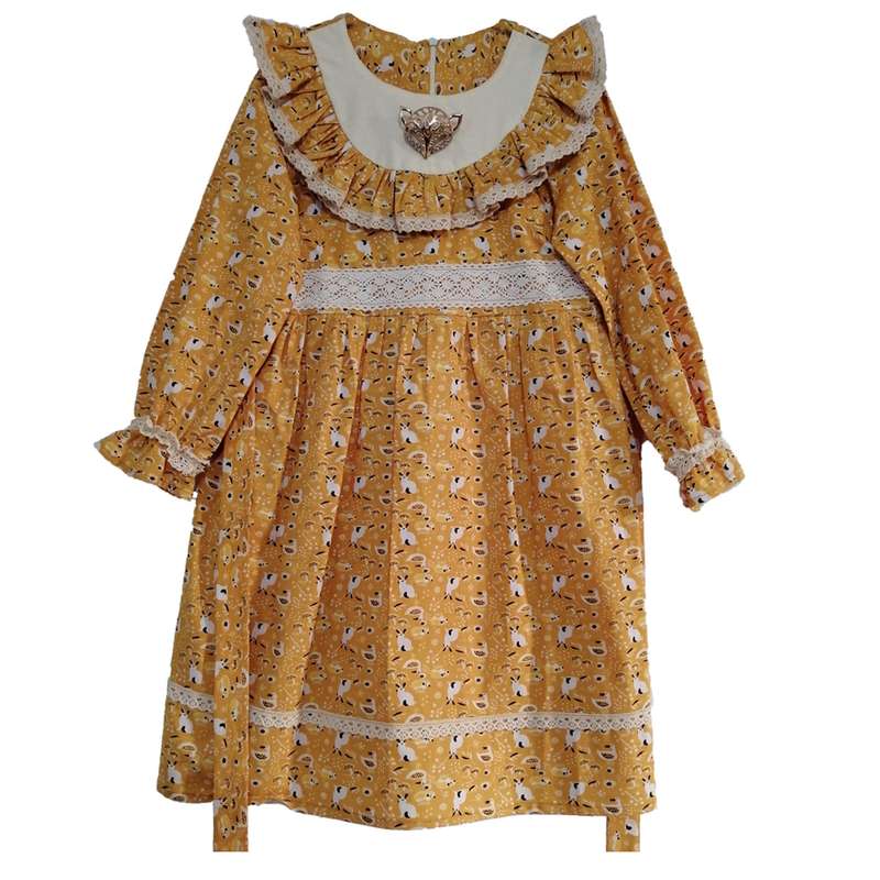 پیراهن دخترانه مدل طبیعت