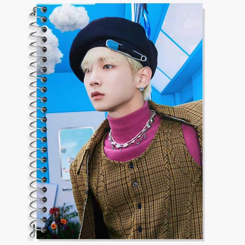 دفتر زبان 50 برگ خندالو مدل سه خط طرح کی گروه شاینی Shinee کد 21337