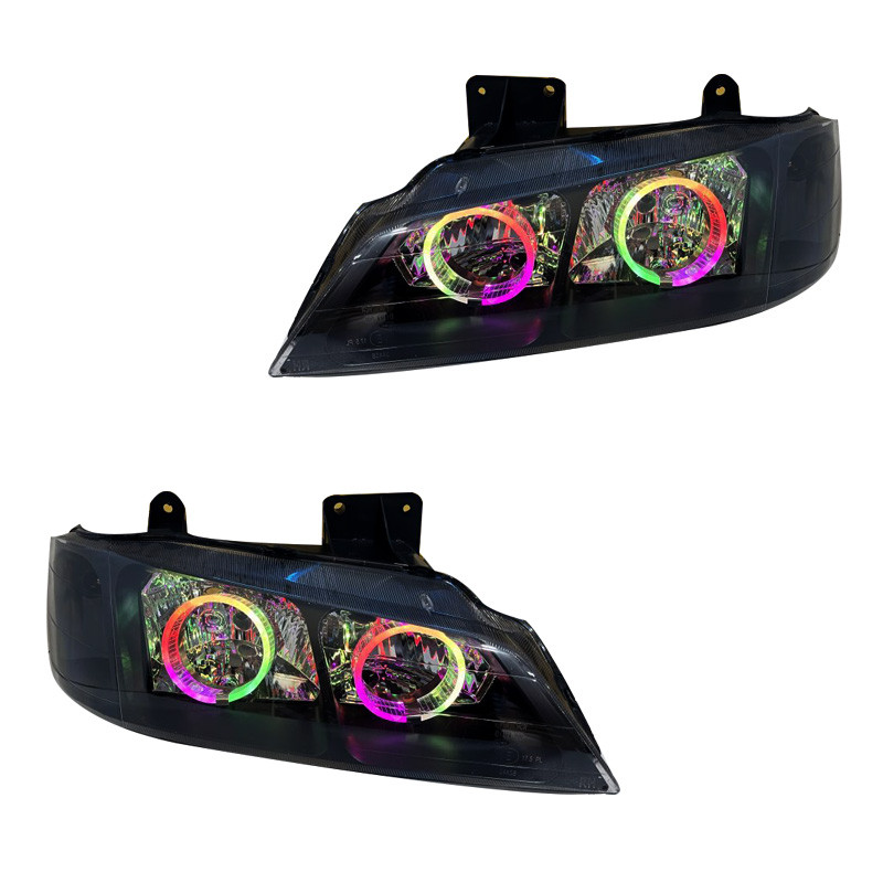 چراغ جلو خودرو گروه پژوهش صنعت مدرن مدل 3D-Ring فولکالر مناسب برای پژو پارس بسته دو عددی