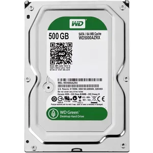Western Digital Green WD5000AZRX Internal Hard Drive - 500GB