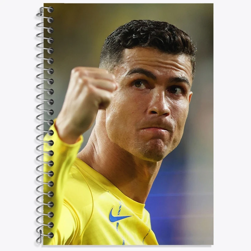 دفتر زبان 50 برگ خندالو مدل سه خط طرح کریستیانو رونالدو کد 36391