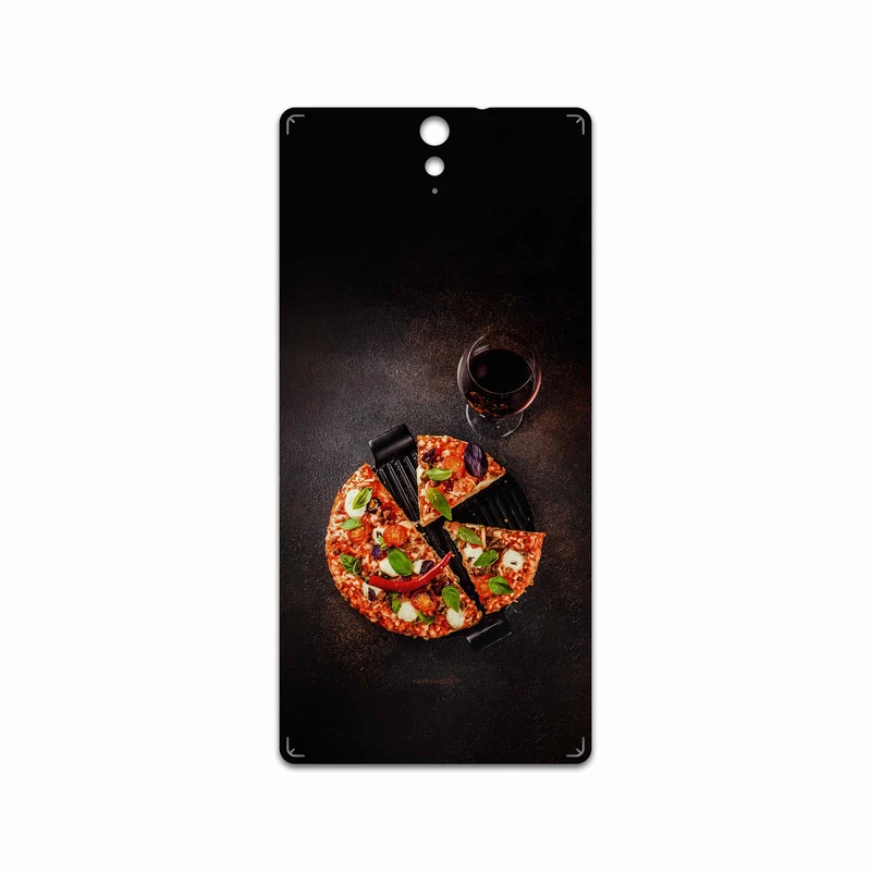 برچسب پوششی ماهوت مدل Pizza مناسب برای گوشی موبایل سونی Xperia C5