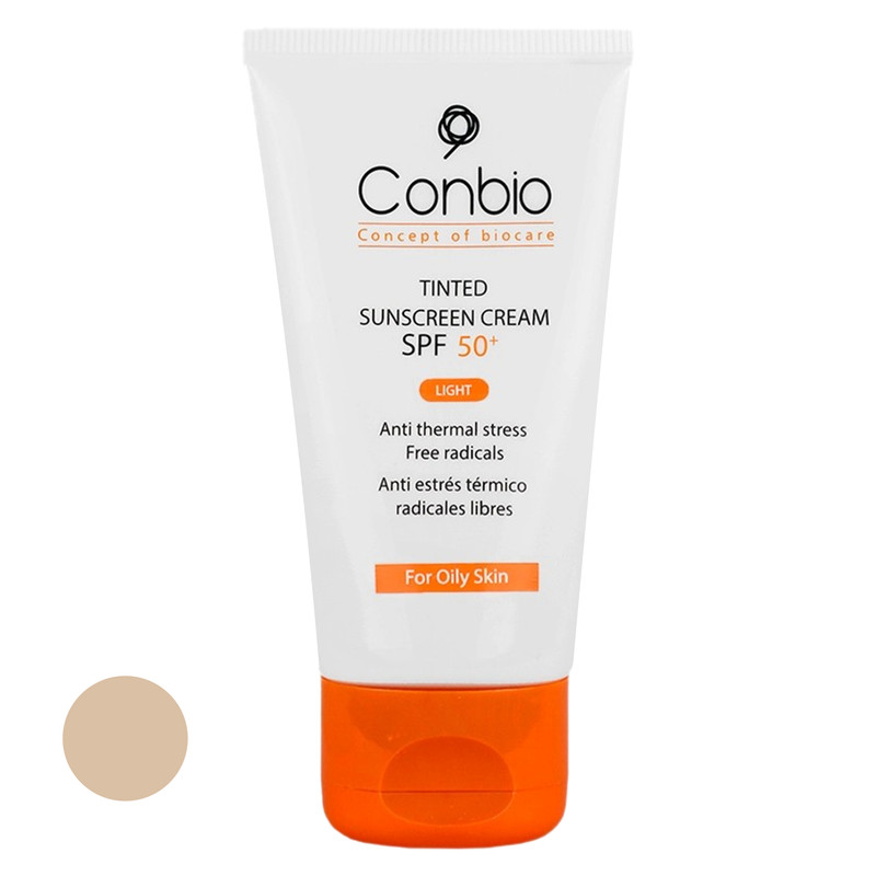 کرم ضد آفتاب رنگی کانبیو SPF 50 مدل Li محافظ UVA،UVB مناسب برای پوست های چرب حجم 50 میلی لیتر