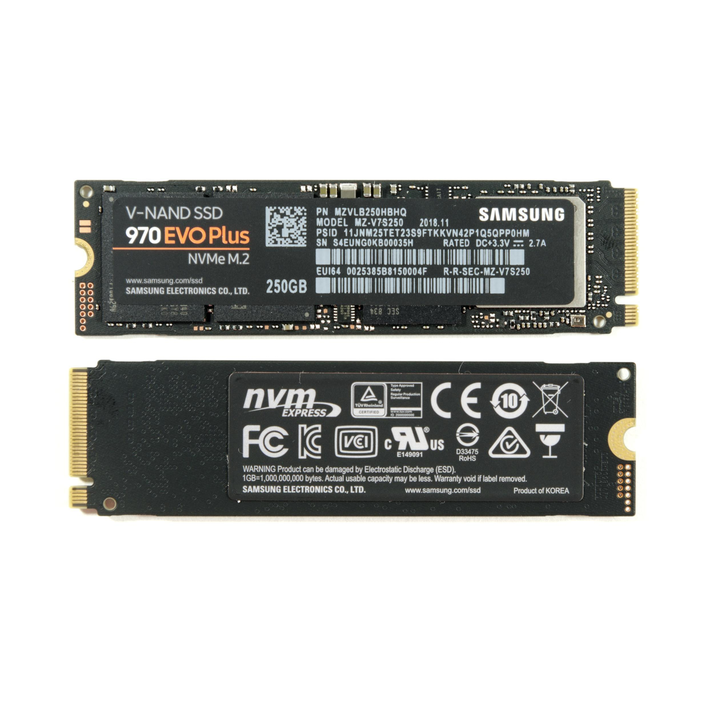 اس اس دی اینترنال سامسونگ مدل 970EVO PLUS ظرفیت 250 گیگابایت
