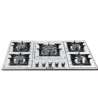 اجاق گاز صفحه&zwnj;ای پنج شعله پارس مطمئن البرز مدل استیل ترموکوپل دار S560