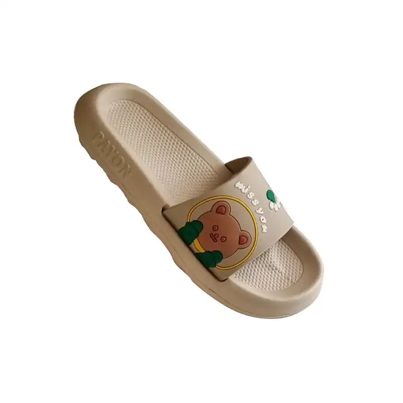 دمپایی زنانه پایون مدل الین طرح خرسی MISS YOU کد 73-BE