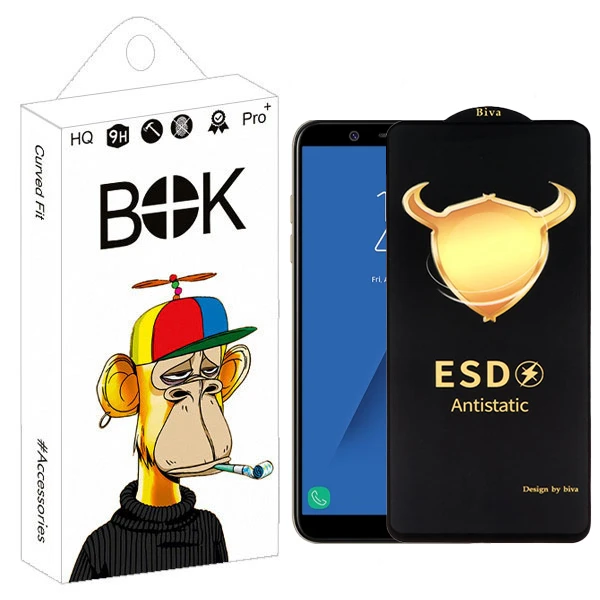 محافظ صفحه نمایش بوک مدل Biva Antistatic Touch مناسب برای گوشی موبایل سامسونگ Galaxy j6 / A6 2018