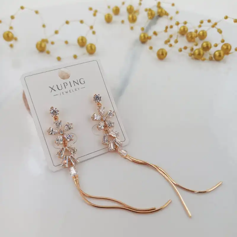 گوشواره زنانه ژوپینگ مدل گل کد CC291