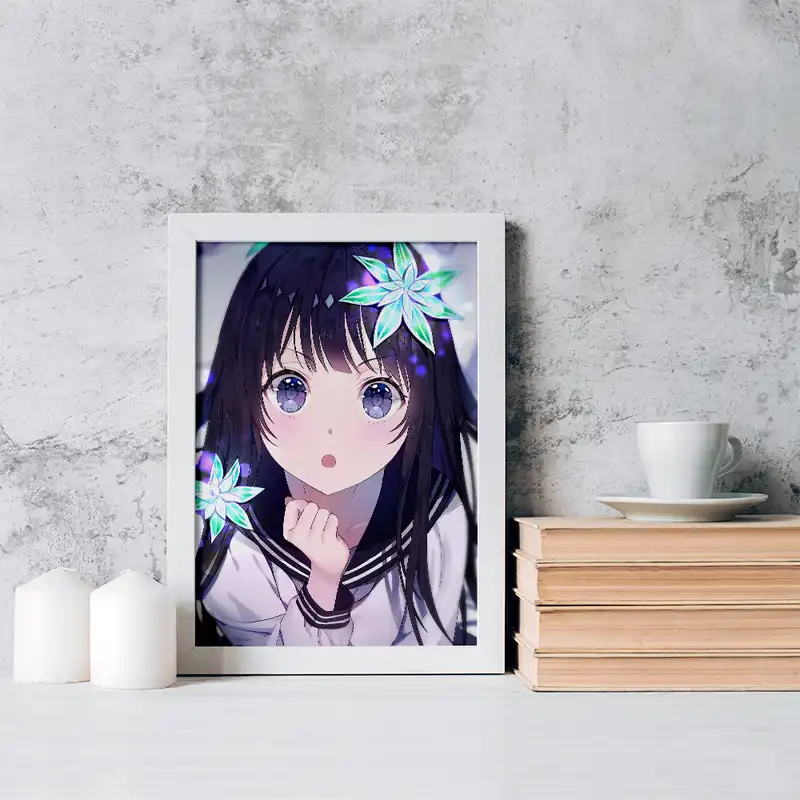 تابلو خندالو مدل چیتاندا انیمه هیوکا Hyouka کد 17049