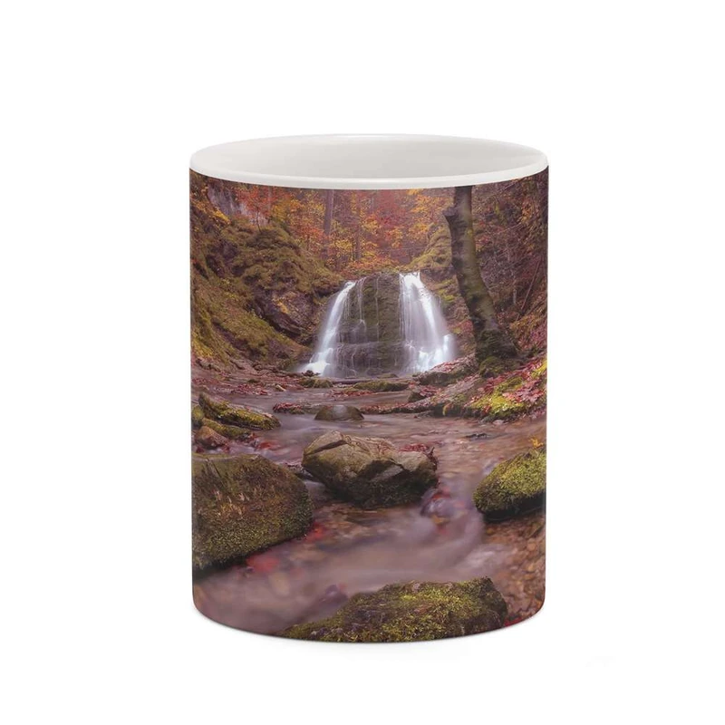 ماگ کاکتی مدل منظره پاییزی کد mgh18538