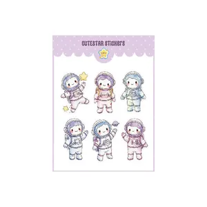 برچسب کیوت استار مدل اسکرپ بوک طرح فضانورد