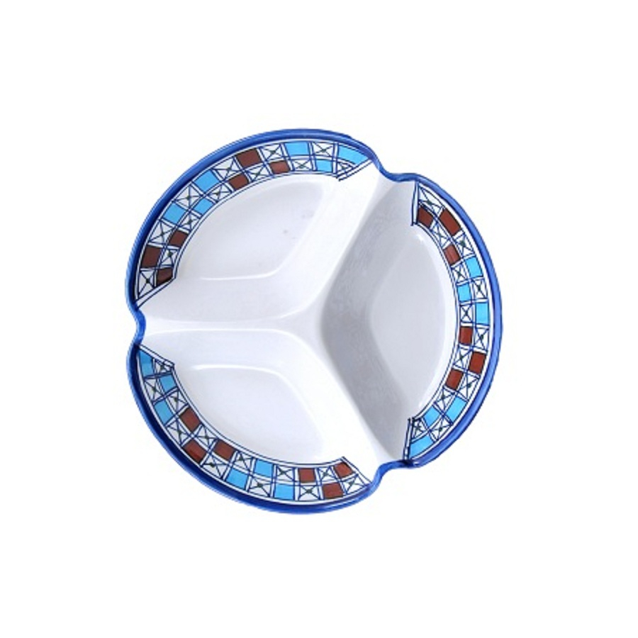 اردو خوری چینی میبد مروارید طرح شطرنجی مدل سه تکه