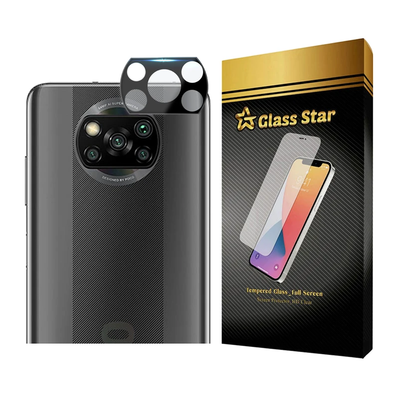  محافظ لنز دوربین گلس استار مدل LENSFS مناسب برای گوشی موبایل شیائومی Poco X3 / X3 NFC / X3 Pro