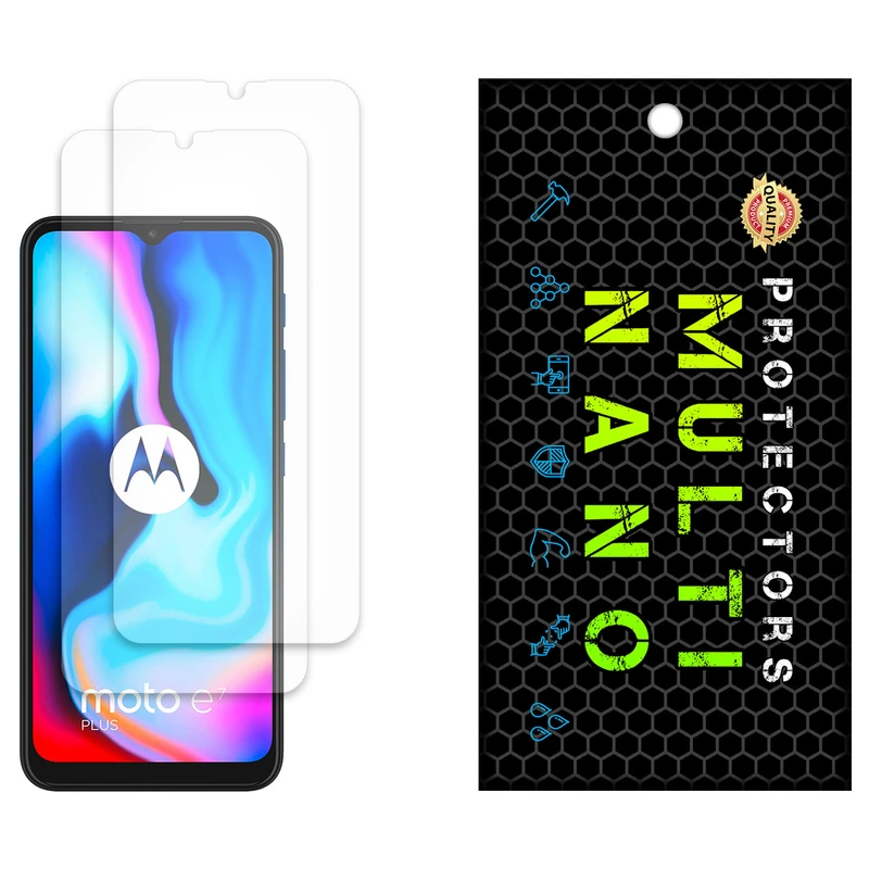 محافظ صفحه نمایش مات مولتی نانو مدل X-S2M مناسب برای گوشی موبایل موتورولا Moto E7 Plus بسته دو عددی