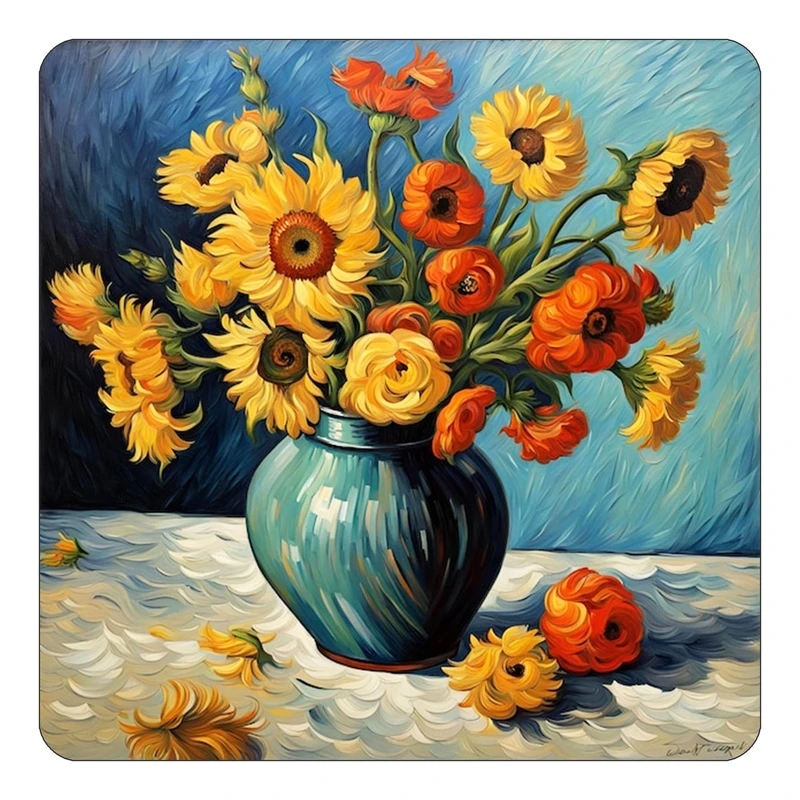 مگنت کاکتی طرح نقاشی رنگ روغن مدل mp70310