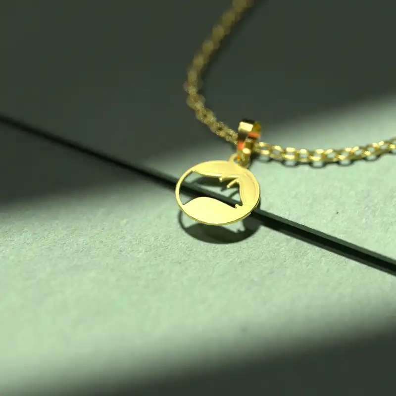 گردنبند طلا 18 عیار زنانه مدوپد مدل گاو کد B3-1-1170